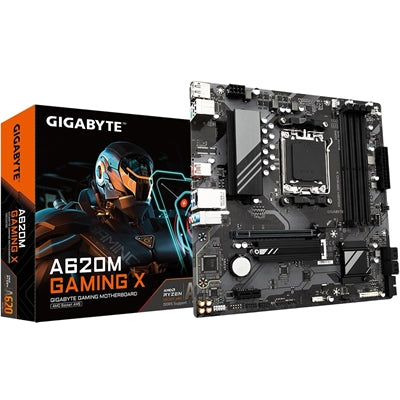 Gigabyte A620M GAMING X AM5 Micro-ATX Motherboard DDR5 6400MHz Gigabyte A620M GAMING X AM5 Micro-ATX Motherboard DDR5 6400MHz